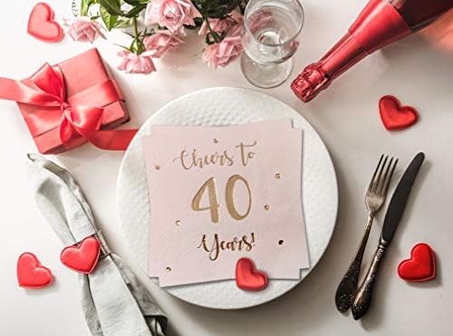מריע עד 40 שנה מפיות קוקטייל | קישוטים יום הולדת 40 שמחים לגברים ונשים וקישוטים למסיבות יום